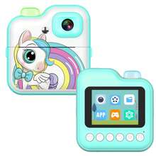 Instant Print Camera For Kids, Christmas Birthday Gift For 6 7 8 9 10 Years Old Girls, Kids Camera Instant Print, Portable Travel Camera Toy For 3-12 Years Old Girls, Fun & Educational Toy For Boys & Girls