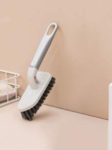 1Pc Multifunctional Bathroom Tile Brush, Plastic Cleaning Brush, Kitchen Decontamination Brush, Hand-Held Gap Brush Corner, With Long Handle, Used To Clean Bathroom, Shower, Tile, Kitchen, Floor Brush, Convenient , A Must-Have At Home