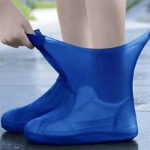 1 双男女防水加厚防滑鞋套，户外橡胶乳胶鞋套，可重复使用防滑雨靴，适合户外使用 - 彩色 - 查看 11
