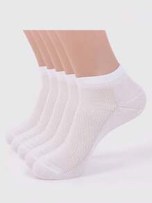 5 Pairs Summer Mesh Ankle Athletic Running Socks Black&White&Gray Thin Low Cut Socks Breathable No Show Sports Socks For Men And Women - Multicolor - View 2