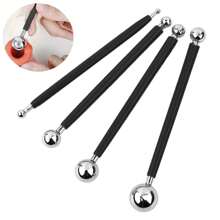 4pcs/Set Sculpture Modeling Tools Double-Ended Stylus Clay Tools Dotting Sculpting Modeling Tool Set Shaping Sculpting Tool