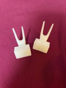 2pcs/Set Bird Vegetable & Fruit Clip Parrot, Cockatiel, Cockatoo Biting & Feeding Cage Accessories - Apricot - View 14