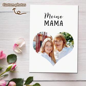 Biglietti di auguri personalizzati con foto, il miglior regalo della Festa della Mamma per la mamma da parte di figli e figlie