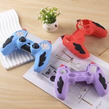 Funda protectora de silicona para el controlador de juego P5, diseño antideslizante con llamas, resistente a arañazos y caídas, accesorios para consolas de juegos