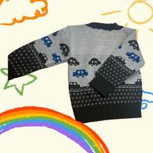 Warm Sweater For Children - Grey - View 5