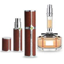 1Pcs Refillable Travel Perfume Atomizer Bottle, Elegant Luxury Pocket Perfume Dispenser Pump, Travel Perfume Atomiser, Outdoor Sunscreen Spray Bottle, Cologne Dispenser, Portable Size Sprayer Bottle For Traveling 5ML