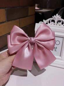 1pc Girls' Vintage Bowknot Hair Clip For Sophisticated Hairstyles, Ponytail Holder