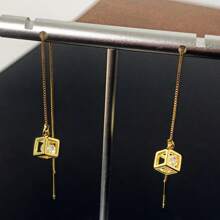 LOVESSOM 925银0.5克拉*2颗莫桑石立方体吊坠耳环经典时尚男女耳环，适合婚礼派对、宴会、度假、约会、母亲节、父亲节、复活节、万圣节、圣诞节、生日、周年纪念日、礼物 - 0.5克拉+0.5克拉 - 查看 8