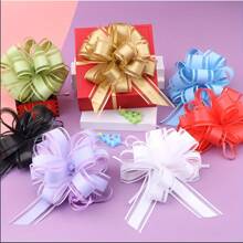 5pcs, Large Gift Bows, White Gift Bow, 6 Inches, For Wrapping Gift Wedding Ribbon Bows Boxes Or Flower Decorations, Wedding, Halloween, Thanksgiving, Birthday Party, Valentine's Day Gift Wrapping,