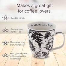 Karma Gifts KA101840A Taza Boho en Blanco y Negro, Mariposa - Escarabajo - Ver 9