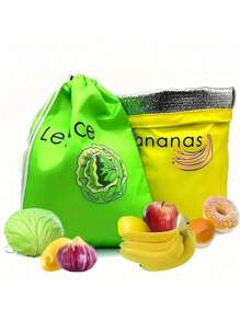 1 Piece Of Yellow Banana Storage Bag, Fruit And Vegetable Freshness Bag, Anti-Ripening, Banana Freshness Bag, Light And Convenient, Washable, Durable, Kitchen Supplies, Thanksgiving Day Gift, Harvest Festival, Family Dinner - Yellow - View 4