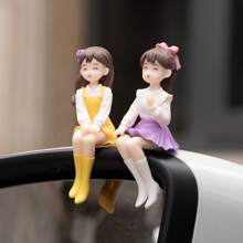 Cute Girls Friendship PVC Material Decorative Set, Suitable For Car Dashboard - Multicolor - View 7