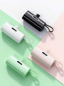 Batterie externe portable mini 5000 mAh, poids léger 97g, plusieurs couleurs, avec ports Lightning et Type-C, affichage numérique, taille compacte, convient pour téléphone, voyage en plein air, cadeaux de remise de diplôme, enterrement de vie de garçon, cadeaux pour demoiselles d'honneur, cadeaux pour la fête des pères, faveurs de mariage, fêtes d'anniversaire, rentrée scolaire