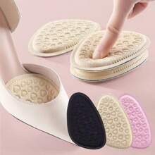 3 Pairs Of Half Insoles, Forefoot Cushions, Soft Anti-Pain Thick Insoles For High Heels, Women