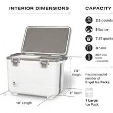 Air Tight, Drybox Cooler And Small Hard Shell Lunchbox For Men And Women