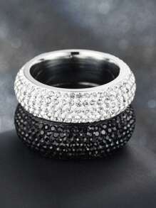 1pc Starry Sky - Aurora Ring. Men's Stainless Steel 18K Gold Vacuum Plated Fashion Ring. The Galaxy On Your Fingertips, Only For The Unique You. Suitable For Daily Gifts, Holiday Gifts, Men's Rings