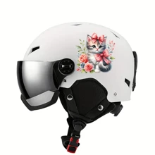 9 件 UV DTF 蝴蝶结猫系列设计扁平花朵系列贴纸适用于 16 盎司玻璃杯防水贴纸 Libbey 热转印贴纸不锈钢滚筒乙烯基转印贴纸彩色设计贴花，UV DTF，适用于马克杯、冰箱、玻璃杯、咖啡杯和任何扁平物体，防水 DIY 装饰（不包括杯子） - 彩色 - 查看 8