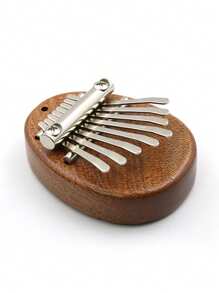 1 pieza Piano de pulgar miniatura Kalimba de 8 teclas con patrón animal, piano de pulgar miniatura portátil para principiantes - Multicolor - Ver 10