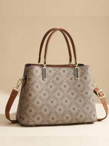 Printed Women's Shoulder Bag, Personalized All-Match Handbag & Crossbody Bag - Yellow - View 5