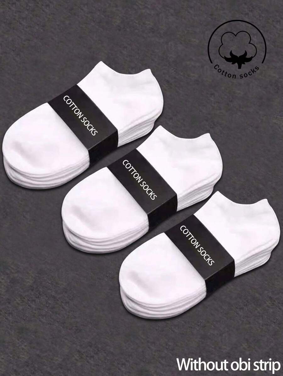 1/3/5/10/20 Pairs Of Men's Short Socks, Cotton Socks, Invisible Socks, Black Socks, White Socks, Autumn/Winter/Spring/Fall/Summer Socks, Breathable, Moisture Wicking, Sports, Business, Leisure, And Seasonal Socks