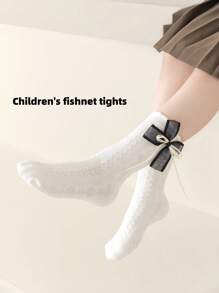 3 đôi tất cổ ngắn ren nơ mỏng nhẹ mùa hè, kiểu dáng công chúa Lolita, thích hợp để mang hàng ngày với giày da nhỏ. - Nhiều màu - Xem 5