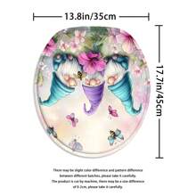 4 piezas Decoración de cortina de ducha de hadas, regalo de disfraz hermoso, decoración moderna del hogar, cortina de ducha impermeable y juego de 3 piezas de alfombra de baño con 12 ganchos de cortina de ducha, decoración de baño, decoración de otoño, accesorios de baño, de vuelta a la escuela - Multicolor - Ver 8