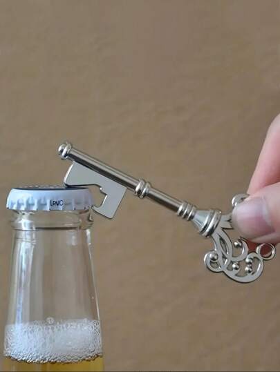 1 pieza Abridor de botellas con forma de corona vintage, apto para bar u hogar, herramienta de bar, favor de boda, accesorio de cocina, regalo de bodas, colgante de llavero, regalo para el padre