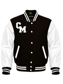 Chamarra Sudadera Beisbolera Unisex Club Niños Fede Infantil Misterioss Niñas Botones Bordada Varios Colores - Negro - Ver 3