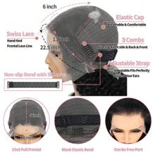 bling hair Straight Lace Front Wig Human Hair Pre Plucked Brazilian Human Hair Transparent 13x4 13x6 Lace Front Wig Human Hair 180% Density Human Hair Wigs For Women Bleached Knots Natural Hairline With Baby Hair Straight Lace Front Wig Natural Color - Natural Black - Xem 6