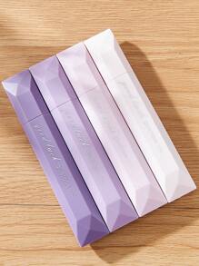 Set de 4 piezas de cinta adhesiva de doble cara con estampado de puntos, de gran capacidad, artículo de papelería esencial para manualidades, scrapbooking, fotos, útiles escolares y de oficina, sin residuos y secado rápido, de vuelta al colegio