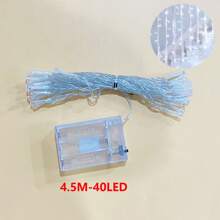 1pc 1.5/3/4.5/6/10/15/20m Battery Operated LED String Lights, Bedroom Wall Decor, Bright Battery Powered Fairy Lights, Warm White, Suitable For Indoor Room And Outdoor Garden Decor, Wedding Party Decoration, Birthday Party, Outdoor Fence Yard Camping Lights - Battery Model - View 18