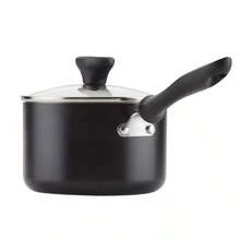 Farberware Reliance 2qt Aluminum Nonstick Covered Saucepan Cookware Pot - Black: Dishwasher & Oven Safe, Glass Lid - 1 - View 4