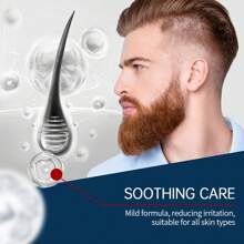 EAST MOON 5pcs/Set Beard Care Kit For Men Grooming,Beard Oil For Softens, Conditions, Moisturizes & Strengthens Mustaches, Beard Oil,Beard Shampoo,Beard Conditioner Beard Brush,Beard Comb,Gifts For Dad Or Men,Travel Essentials,Fathers Day Gift - Blue - View 4