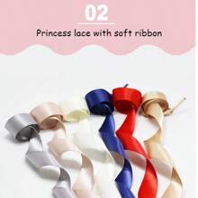 Cordones de seda, accesorios para zapatos de satén de mujer, zapatillas de deporte a juego, cordones rosas de lona, 1 par de longitud de 120