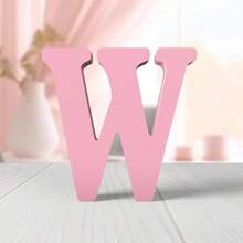 1pc Wooden Decorative Item, Letter Design Home Decor Craft Gifts Birthday Graduation