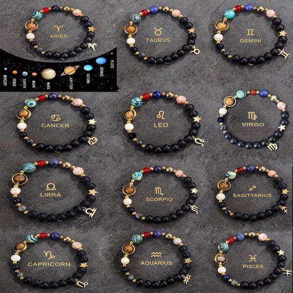 Women Fashionable Zodiac Constellation Bracelet, Suitable For Daily Wear