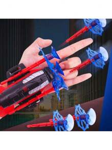 Kit 2 Luvas Lançador de Teia Dardo Brinquedo Aranha Infantil Spider Menino e Menina