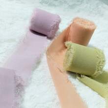 1 Stück handgefertigtes Chiffon-Schleifen-Dekor-Accessoire, Blumengirlande Hochzeitsgeschenke Verpackung, Party- und Einladungsbedarf