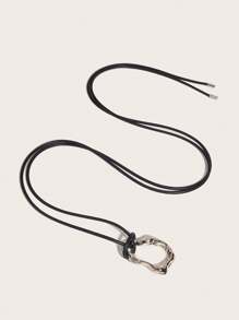 优雅紧身柔软黑色腰绳腰带，百搭腰带装饰，适合连衣裙、衬衫、毛衣、休闲装、派对、节日礼物 - 圣诞节、春节、母亲节、夏季、秋季、万圣节 - 幾何黑色 - 查看 5