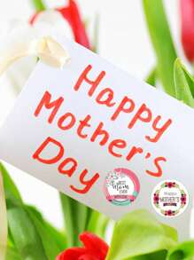 500pcs Mother's Day Stickers, Floral Thank You Mom Labels, Adhesive Labels For Mom's Birthday Cards And Envelopes Packaging, Appreciation Stickers