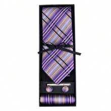 5Pcs/Set Gift Box Men's Necktie Fashion Striped Floral Pattern Tie With Clip Gift Box Set Perfect For Man Wedding Business - Multicolor - View 20