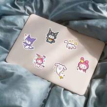 Sanrio 50 Piece Cartoon Cute Freehand Sketching Sanrio Mix Mobile Phone Waterproof Stickers Suitcase Laptop Guitar DIY Stickers