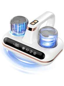 1pc Dust Mite Remover, Portable Handheld Vacuum Cleaner, Cleaning Dust Removal Supplies, Fur Suction Device, Cordless Handheld Vacuum Cleaner, Effectively Cleans Beds, Sofas, Pet Hair And Carpets, Cleaning Supplies - Multicolor - View 14