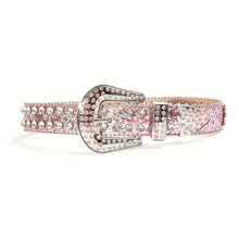 彩色水晶儿童腰带，街头时尚男女通用奢华水钻装饰皮带 - A - 查看 10