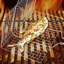 Panier de grillage en acier inoxydable antiadhésif 304, tapis de grille pour barbecue pour la viande, les légumes, les steaks, le pique-nique, les outils de barbecue