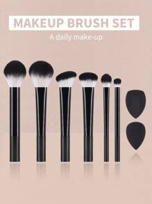 Bộ cọ trang điểm 15 món/13 món/11 món/8 món/6 món, bao gồm cọ phấn phủ, cọ má hồng, cọ highlight, cọ phấn mắt, cọ chuốt mi, cọ kẻ mắt, được làm từ sợi tổng hợp chất lượng cao. Bộ sản phẩm cũng bao gồm nhiều loại cọ dùng hàng ngày, bông mút trang điểm vát cạnh, bông mút trang điểm tròn, bông phấn phủ tròn, bông phấn phủ tam giác, bông mút tam giác dùng cho phấn phủ dạng bột, bông mút trang điểm để trộn kem nền dạng lỏng. Bộ dụng cụ trang điểm hoàn chỉnh, bộ cọ trang điểm, bộ trang điểm đầy đủ, bộ cọ, bộ cọ trang điểm, bộ quà tặng trang điểm, quà tặng kèm, cọ trang điểm chuyên nghiệp, bộ trang điểm hoàn chỉnh. - màu đen - Xem 15