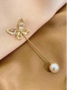 2pcs/4pcs Pearl Waist Snatchers, Pants Waist Shrinker, Skirt Waist Hooks, Waist Clips, Clothes Chest Pins - Multicolor - View 6