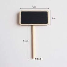 Mini Wooden Blackboard Clips, Display Price Tags, Note Holders, Small Photo Clips,Back To School,School Supplies - Multicolor - View 3