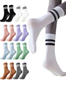 1 Paar Damen Grip Pilates Socken, rutschfeste Yoga Lässig Socken, geeignet für Barre Fitness, medizinisch lange Strumpfhosen Socken