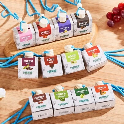 1pc 8ml Automotive Suspension Aromatherapy, Long Lasting Air Freshener, Home Fragrance Aromatherapy, Calming Mood, Fragrance Neutralizer & Air Purifier, Quality Products, Wise Gifts For Men And Women, Suitable For Wardrobe, Indoor And Outdoor, Daily Travel, Mother's Day, Wedding, Graduation Season